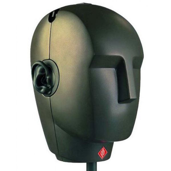 Binaural dummy head microphone system with power s