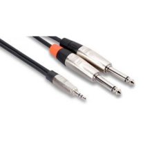 PRO Y CABLE 3.5MM TRS - 1/4″ TS 10FT