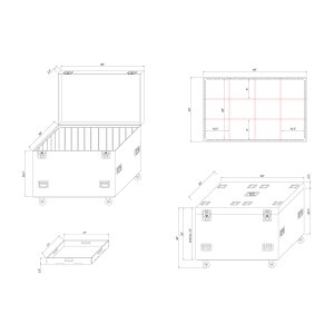 Pro X XS-UTL483036WMK2ATA Flight Case Road Case