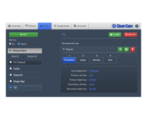 Clearcom GEN-IC-ESS-16U-YGen-IC Virtual Intercom: Essen