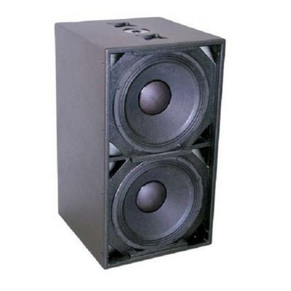 Compact dual 18 inch subwoofer with rig