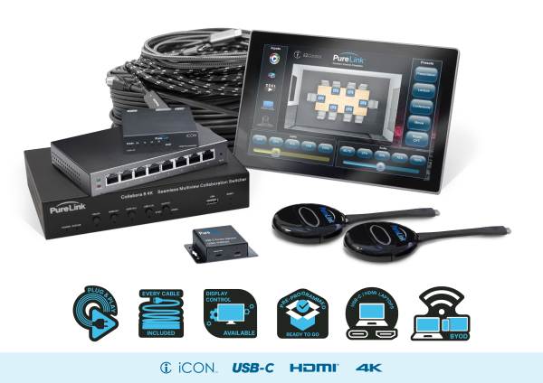 PURELINK PUSH-GO-TAOS FULLY PRE-PROGRAMMED MEETING ROOM SOLUTION