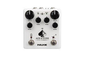 NUX Ace of Tone Dual Overdrive in a Stompbox