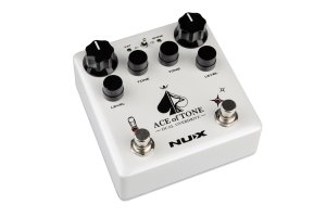 NUX Ace of Tone Dual Overdrive in a Stompbox