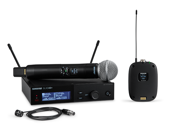 SHURE SLXD124PLUS/85M-G57 COMBO SYSTEM SM58 WL18