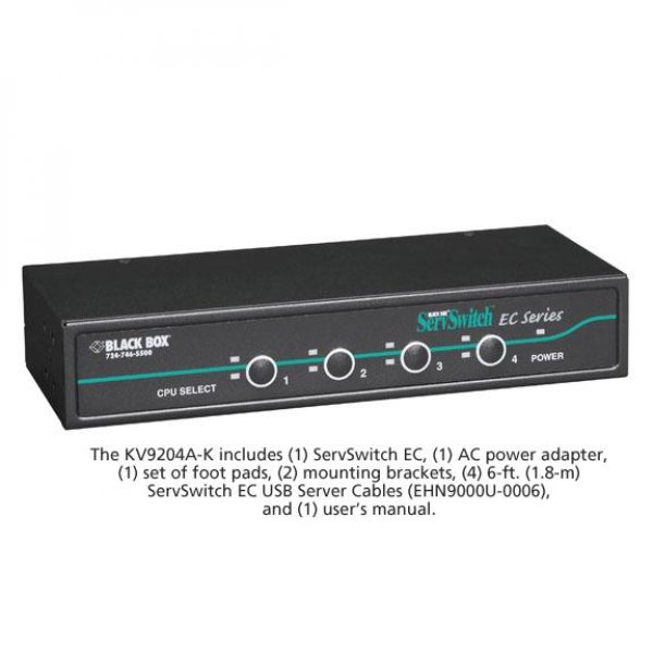 ServSwitch EC for PS/2 and USB Servers and PS/2 or