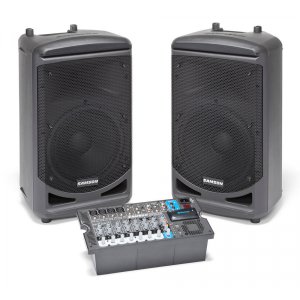 Portable PA - 2 x 10", 1000 watts, 10-ch mixe