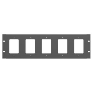 Rack Mount Plate for Single Gang Wall-Plates Fits