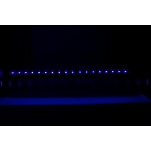 High-output; DMX-controlled ultraviolet wash