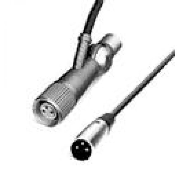 Microphone cable, integral swivel mount, 3 pin XLR