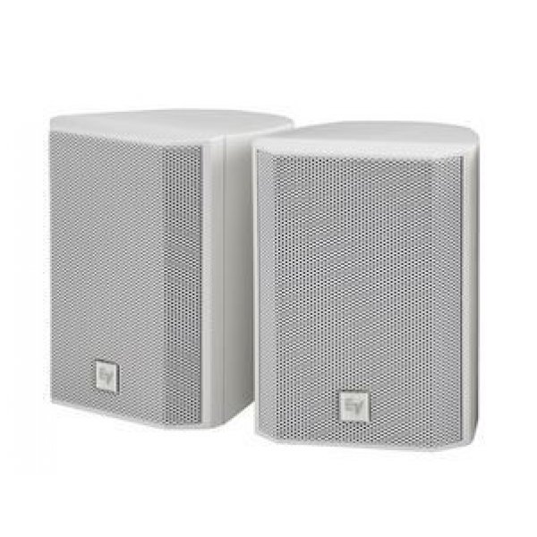 Compact Sound Surface Mount Satellite Speakers, Wh