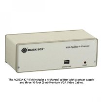 VGA 4-Channel Video Splitter Kit, 115-VAC