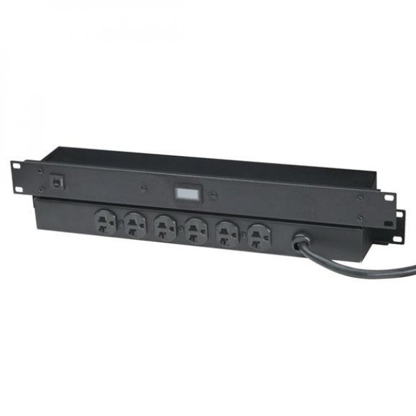 20-Amp Power Strip w/Digital Ammeter, Rackmount