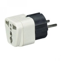 Power Plug Adapter, U.S. to Europe, the Middle Eas