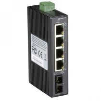 Hardened Mini Industrial Switch, (4) 10-/100-Mbps