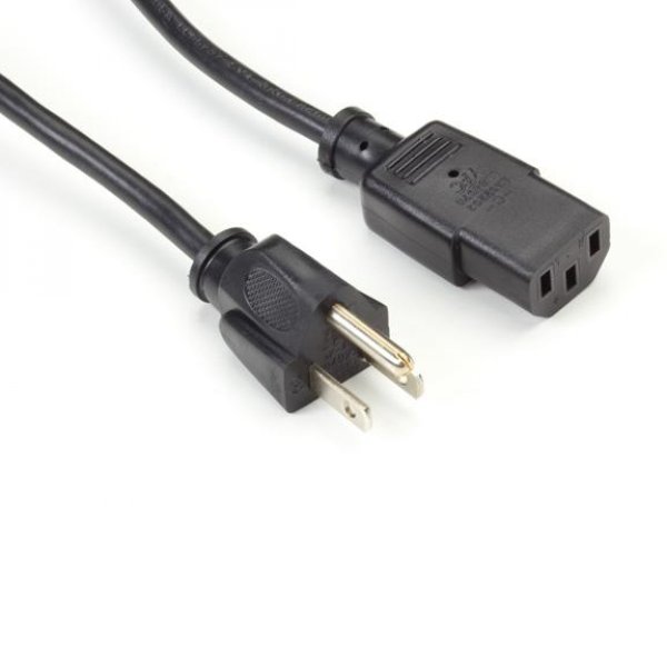 North Amer PC/Monitor Power Cord, NEMA 5-15P to IE