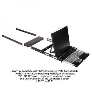 ServTray Complete, 19in Screen, w/CATx Integrated