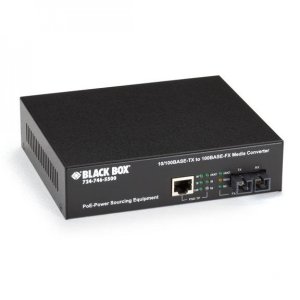 PoE PSE Media Converter, 10BASE-T/100BASE-TX to 10