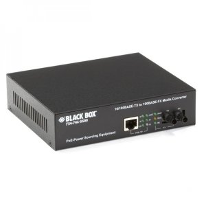 PoE PSE Media Converter, 10BASE-T/100BASE-TX to 10