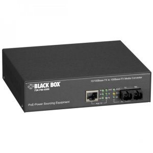 PoE PSE Media Converter, 10BASE-T/100BASE-TX to 10