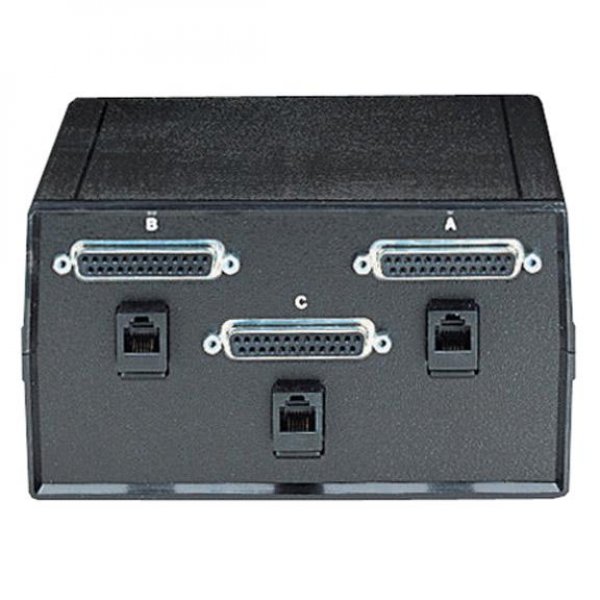ABC Dual Switch, DB25 and DB25 for RS-232, Chassis
