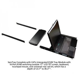 ServTray Complete, 17in Screen, w/CATx Integrated