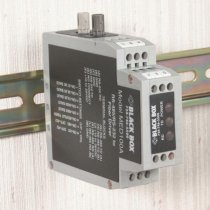 DIN Rail RS-232/RS-485 to Fiber Driver