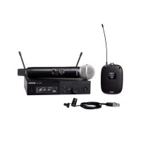 Wireless System with SLXD2/58 Handheld Transmitter, SLXD1 Bodypack Transmitter and WL185 lavalier microphone