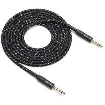 25' Woven Instrument Cable, Gold Plug