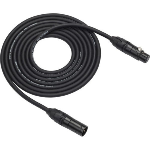 25&apos; XLR Microphone Cable, Gold Plug