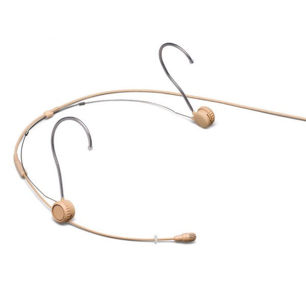 Subminiature Headworn Microphone - Bare Wire Tan