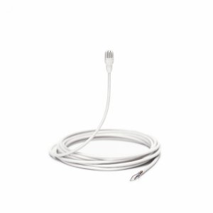 Subminiature Lavalier Microphone - Bare Wire White