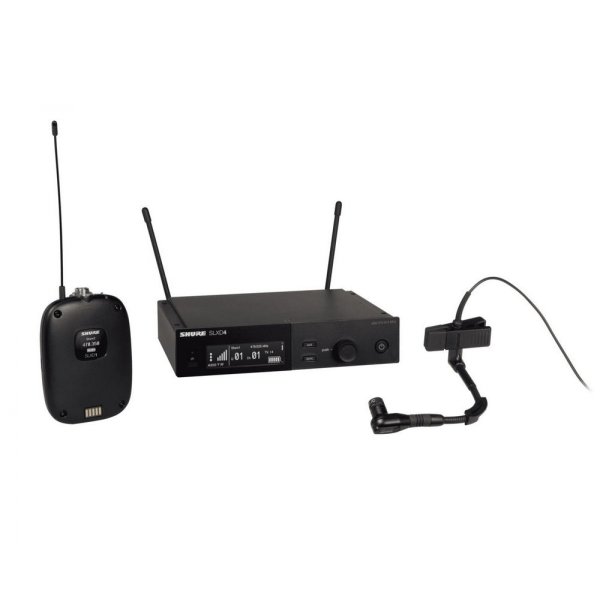 Wireless System with SLXD1 Bodypack Transmitter and BetaÂ® 98H/C Miniature Instrument Microphone