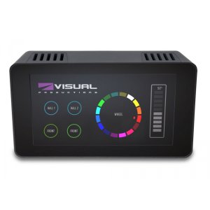 Wall-mount touch screen with a customisable GUI.