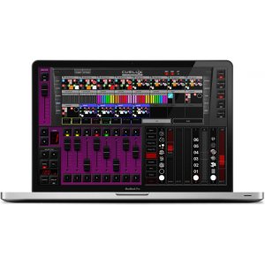 Lighting control software with USB-to-DMX cable.