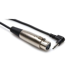 MIC CABLE XLR3F - 3.5MM TS RA 5FT