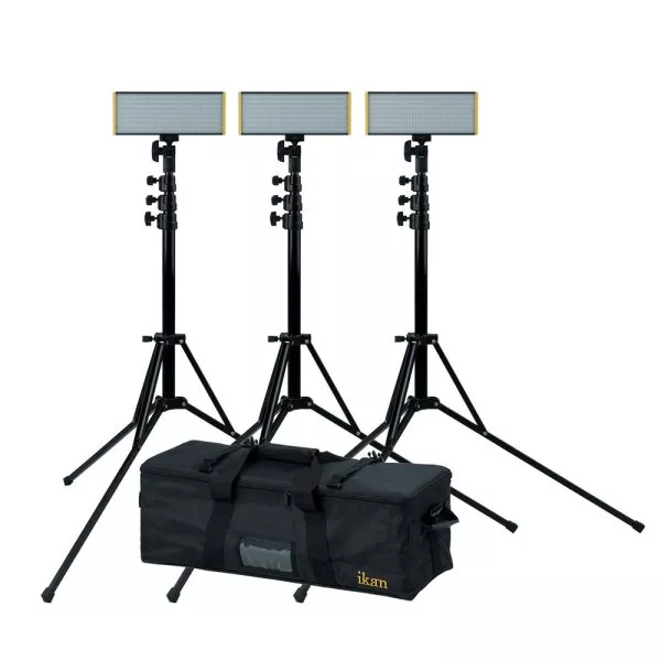 The Music People B2B Oynx 240 Bi Color 3 Point LED Light Kit Ikan