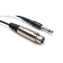 CABLE 1/4″ TS - XLR3F 2FT