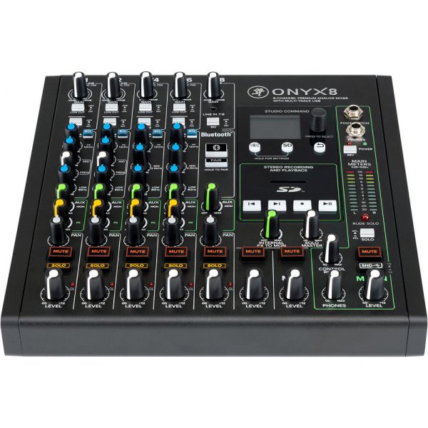 8-channel premium analog mixer with multitrack USB