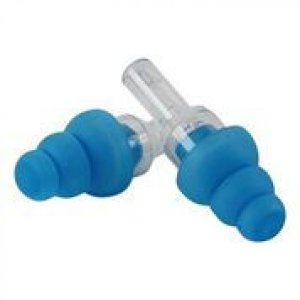 EARPLUG 1PR CLEAR CAP BLUE TIP CLAMSHELL