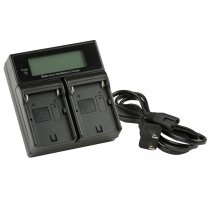 Dual Battery Charger for Sony L-Series Style Batte