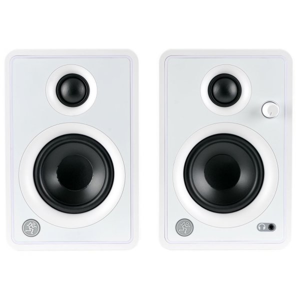 3" Multimedia Monitors - White (Pair)