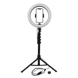 10″ 3-Color Ring Light Kit with Stand and Remote