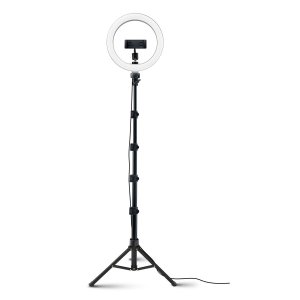 10" 3-Color Ring Light Kit with Stand and Remote