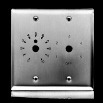 Double Gang S/S Plate with Dial Scale for Attenuat