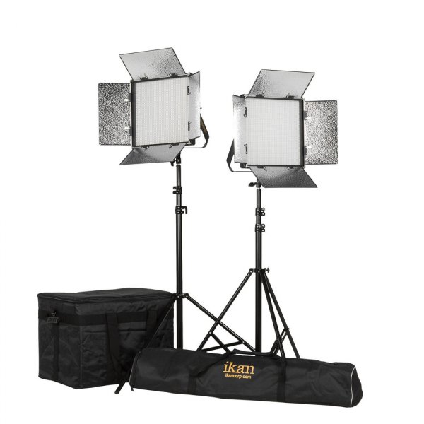 Kit with 2 x Rayden Bi-Color 1 x 1 LED Lights