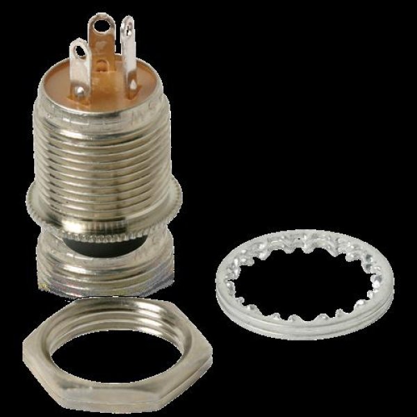 SPDT Momentary Push Button Switch, 1/4 Amp Contact