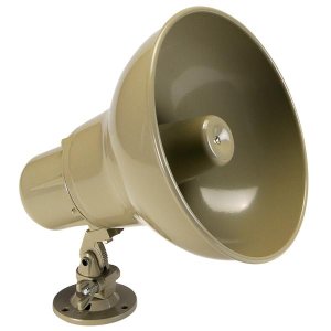 Double Re-entrant Paging Horn with Adjustable Mount Base
