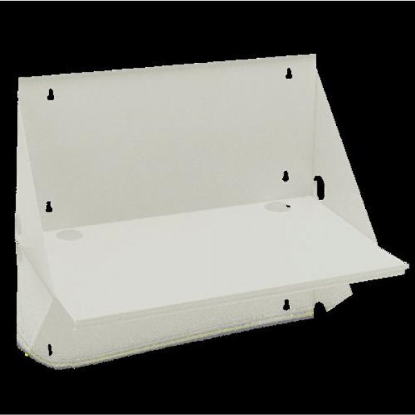 Wall Mount Shelf 12" Deep, White