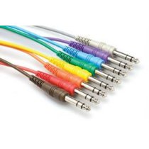 PATCH CABLE 1/4" TRS - SAME 1FT 8PC